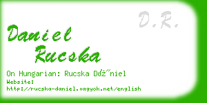 daniel rucska business card